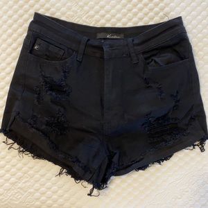 Kancun Black jean shorts size 9